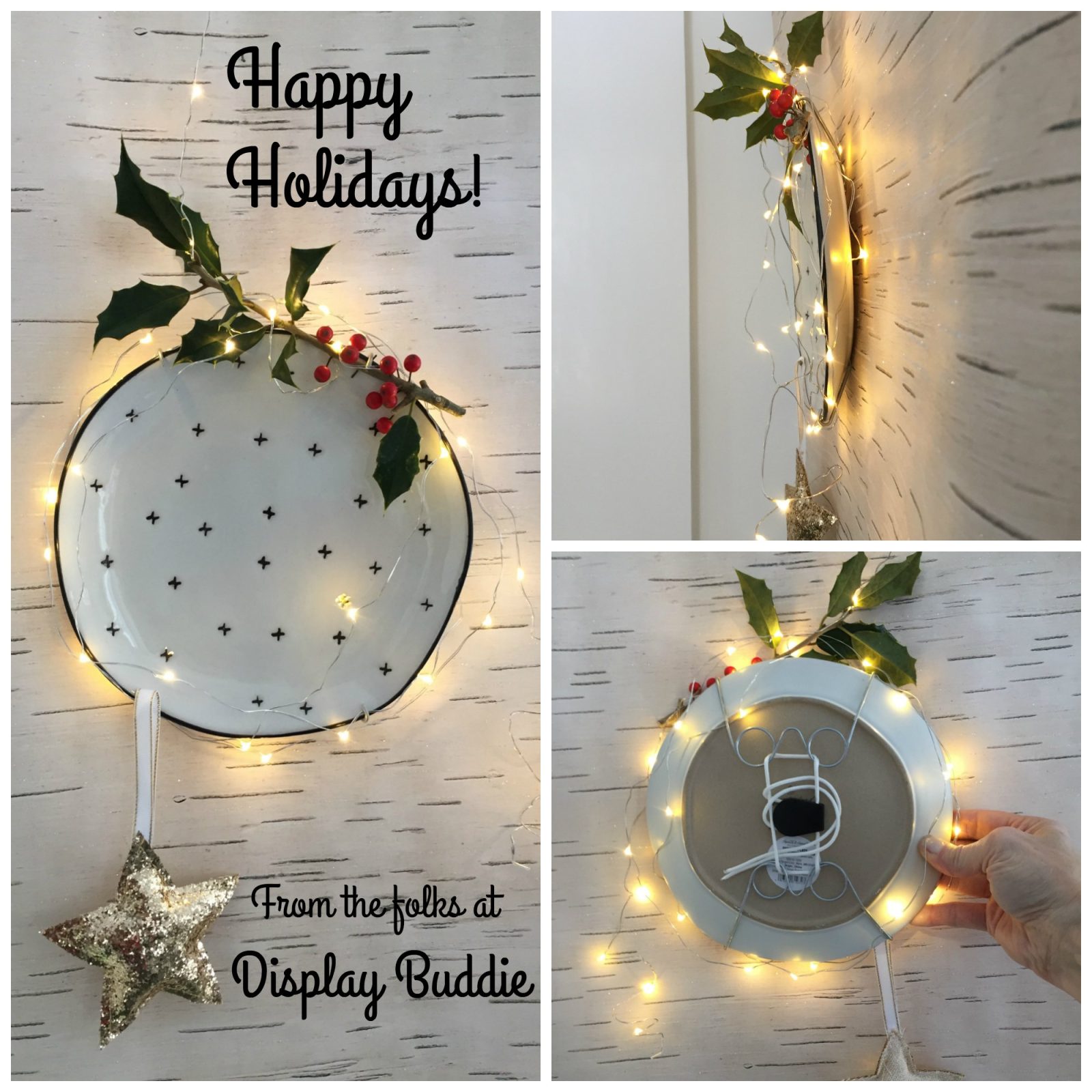 Holiday wall hanging system by Display Buddie