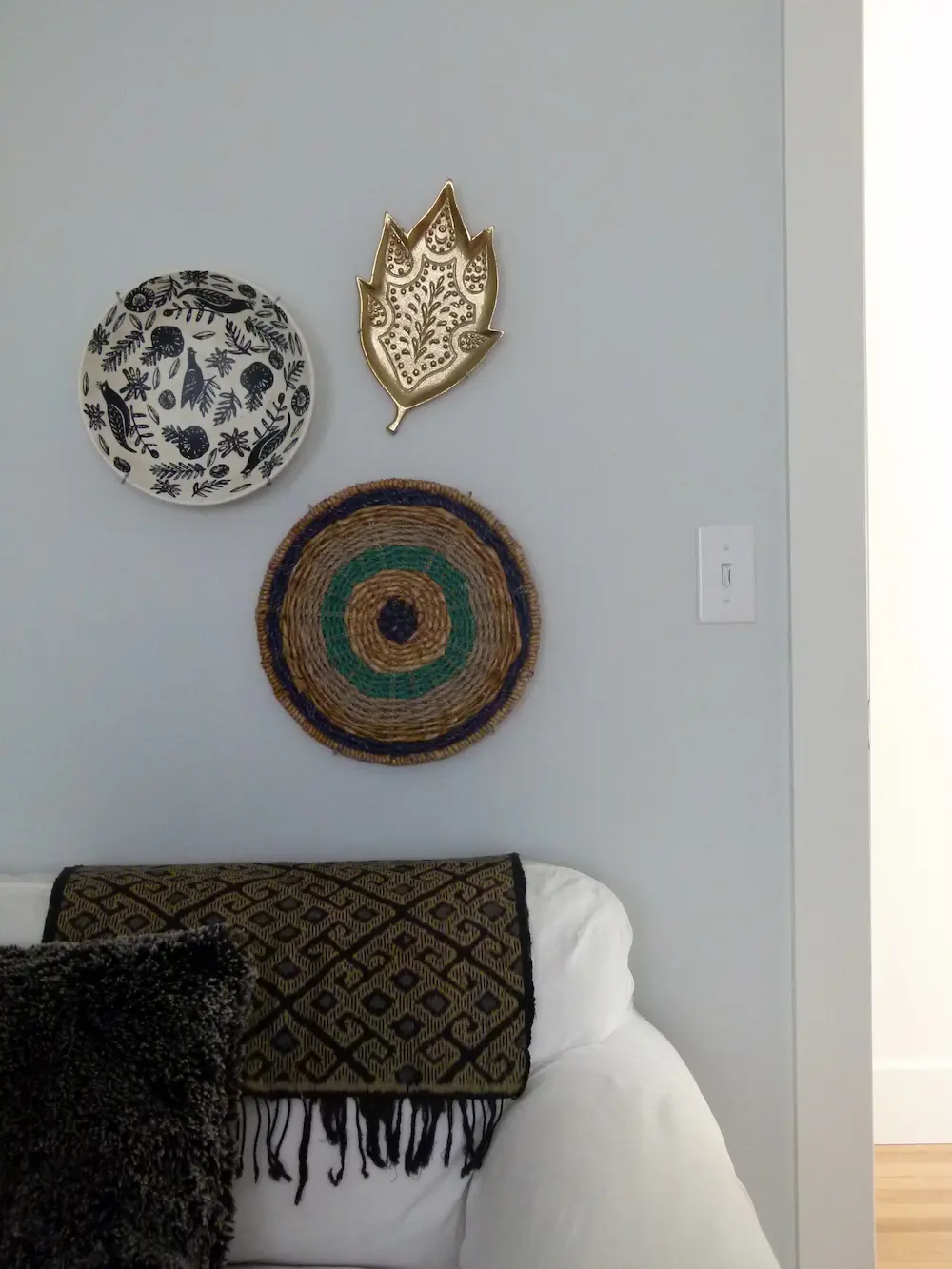 leaf and plate wall hangers
